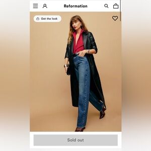 Reformation High Rise Blue Jeans -Cynthia